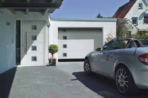 hormann front entrance door with matching garage in UK with mercedez benz